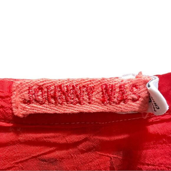 Johnny Was Red Coriander Tasseled Embroidered Blouse Boho Chic C17123 Size XXS - Picture 13 of 15